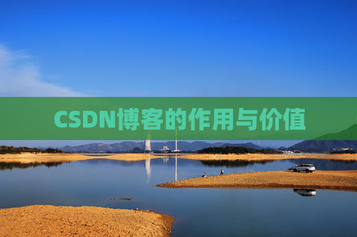 CSDN博客的作用与价值